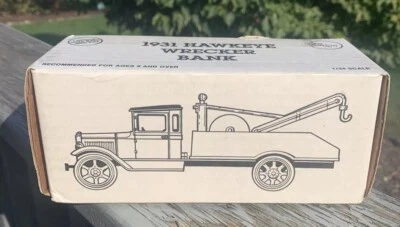 1931 Hawkeye Wrecker Bank J.C. Penney #9526UP 1991 Vintage New SEALED Box - Image 1 of 4