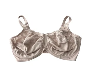 Lilyette Minimizer Bra 40DDD Satin Soft Cups Underwire Adjustable Strap 0428 Tan - Picture 1 of 3