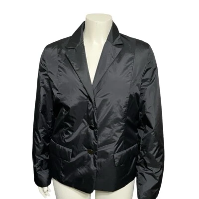 Talbots Black Blazer Puffer Women’s Lightweight Jacket Sz-14 (Large) - Image 1 of 4