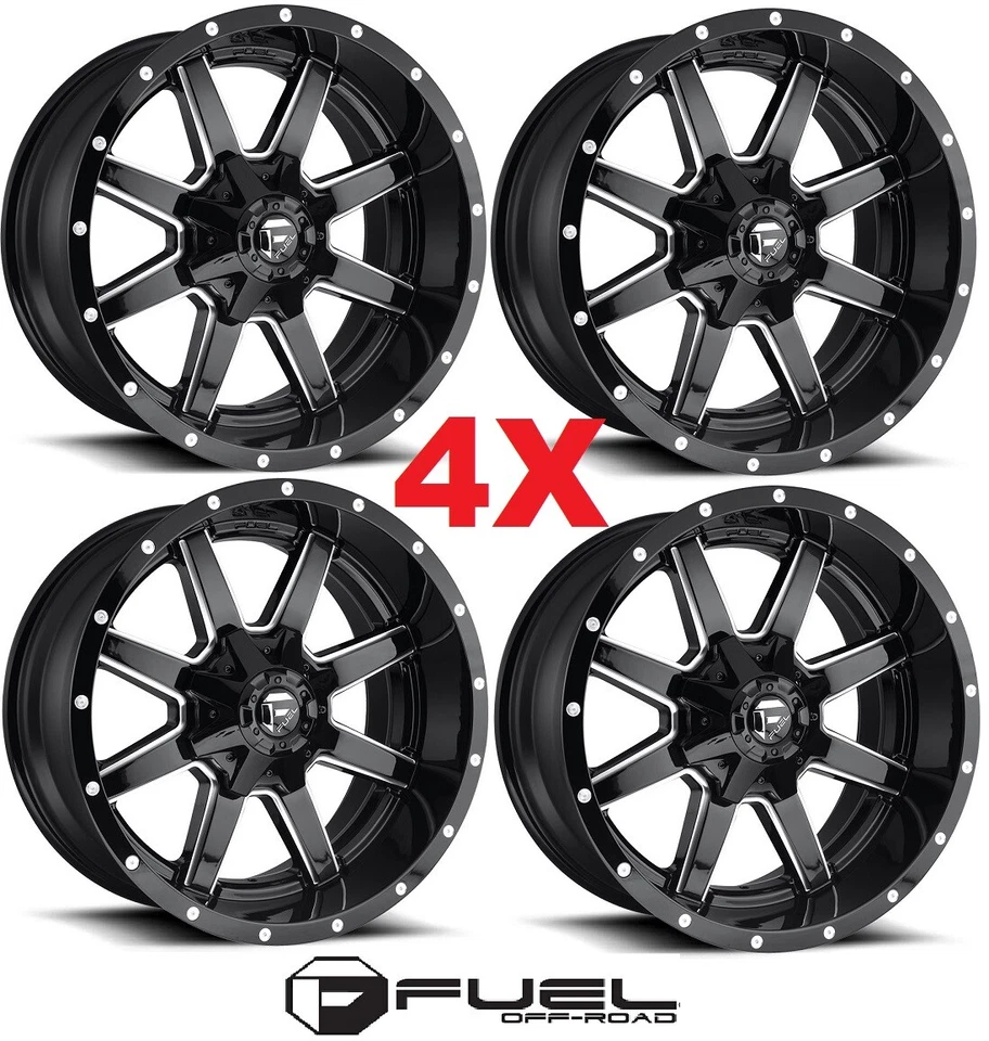 18 FUEL MAVERICK WHEELS RIMS GLOSS BLACK MILLED F-150 F150 SET 4 Foto 1 de 4