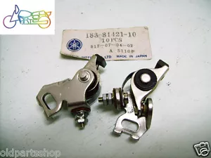 Yamaha AS1 AS2 AS3 RD125 RD200 DT125 Contact Point x2 NOS 183-81421-10 POINTS - Foto 1 di 4