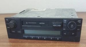 Car radio with cassette cassette radio Blaupunkt Volkswagen Alpha 5 Polo Lupo - Picture 1 of 4