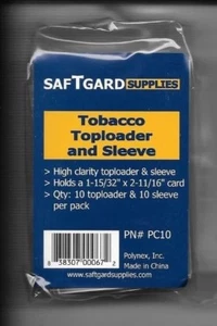 10 TOBACCO CARD TOP LOAD HOLDERS + 10 TOBACCO SOFT SLEEVES T206 ALLEN & GINTER - Picture 1 of 1