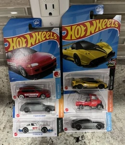 Hot Wheels Lot Of 6 Misc Lot Porsche 911 Pagani Kroger Exclusive Nissan Audi - Picture 1 of 5