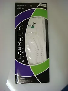 NUEVO Guante de Golf Cabretta Premium Cuero Blanco Izquierdo Mediano-Grande (B411) - Imagen 1 de 4
