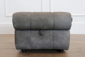 Tela suave Maine Premium 'gris plata' - Reposapiés de almacenamiento medio - Imagen 1 de 9