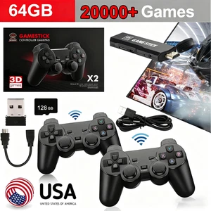 4K HDMI TV 20000+ Videogioco Stick Retro Gaming Console con 2 Controller Wireless - Foto 1 di 18