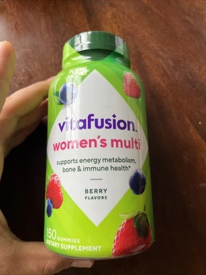 2Vitafusion Women's Multi vitamin 150Gummies Berry Energy Metabolism Immun 11/25 - Image 1 of 4