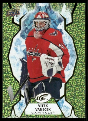 2021-22 Upper Deck Ice #79 Vitek Vanecek Green - Image 1 of 2
