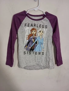 Disney Frozen Girls Size 4T Elsa and Anna T-Shirt - Picture 1 of 3