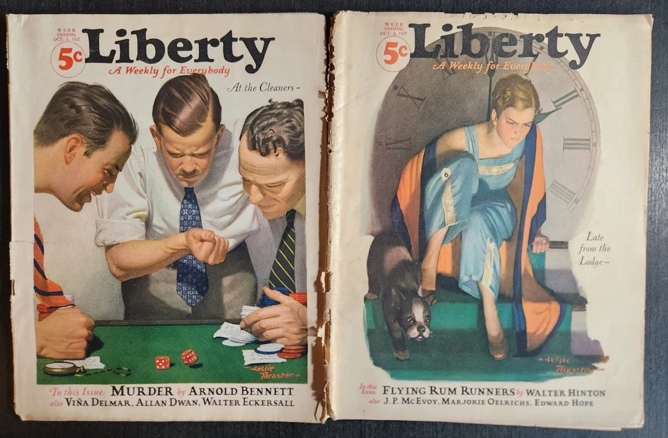 LIBERTY MAGAZINE VINTAGE 1927 AMERICAN SHORT STORIES, GREAT ADS, EPHEMERA GD Foto 1 de 4