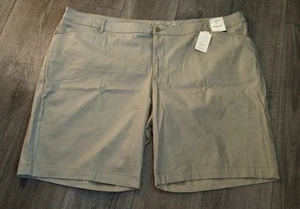 Bermuda donna cachi St. John's Bay 30W tasche elasticizzati vita media plus nuovi con etichette - Foto 1 di 13