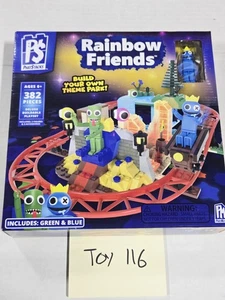 Rainbow Friends Freizeitpark Bauset 382 Teile PalsStacks blau grün Figuren - Bild 1 von 6