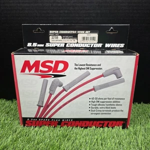 MSD Ignition 32159 8.5mm Super Conductor Spark Plug Wire Set For LT1 5.7 / 4.3 - Picture 1 of 6