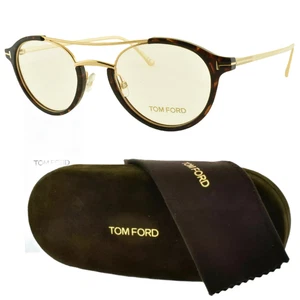NEU! Tom Ford TF5515 052 49-22-145 Schwarz/Gold Oval Vollrand Damen Optik Rahmen - Bild 1 von 7