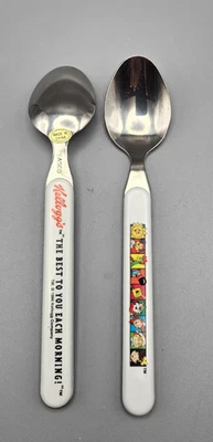 "Cucharas de cereal vintage Kellogg's 1996 de Sasco 7"" las mejores para ti cada mañana" (2) Foto 1 de 2