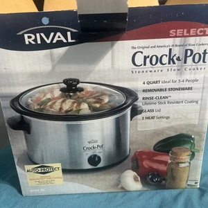 Vintage 2001 Rival Crock Pot Stoneware Slow Cooker Original 4 Quarts 3040 BC - Picture 1 of 8