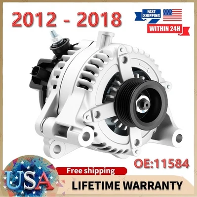 Alternator Only For 2012 2013 2014 2015 2016 2017 2018 Jeep Wrangler 3.6L V6 Foto 1 de 4