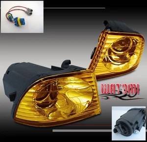 FOR 01 02 03 04 05 IS300 SEDAN BUMPER PROJECTOR YELLOW FOG LIGHTS LAMP+HARNESS - Picture 1 of 1