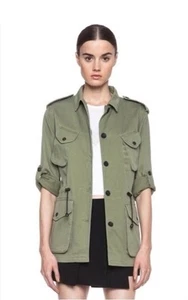 Rag & Bone Ohara Field Cargo Military Jacket Army Green Size 2 - Picture 1 of 7