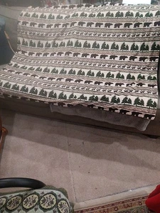 Living Quarters 60 Zoll x 48 Zoll luxuriöser Plüschüberwurf, Wintermotiv 100 % Polyester  - Bild 1 von 15