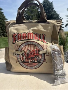 SELINA VAUGHAN Farmall Case Iil Tractor Bag Canvas/Leather - Picture 1 of 24