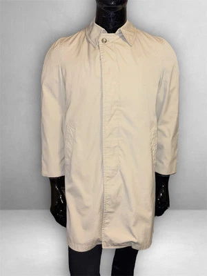 LONDON FOG Vintage Men’s Beige/Khaki Trench Outdoor Coat Jacket Size 36 R - Image 1 of 4