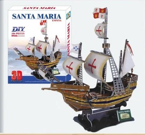 Puzzle 3d Caravelle Santa Maria Diy 106 piezas. Juguetes Shenzhen - Imagen 1 de 14