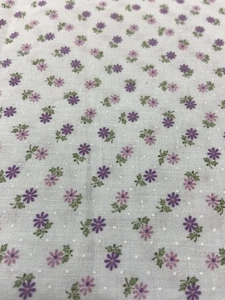 "Edredón de algodón tela calicó margarita rosa púrpura vintage Wamsutta 42x28""" - Imagen 1 de 8