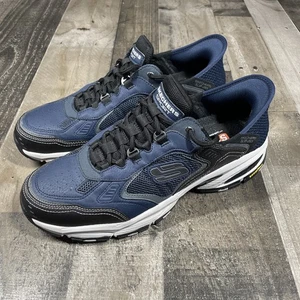 Sketchers Vigor Walking shoes Slip Ins Laces Men's Size 12 sneakers blue *READ* - Picture 1 of 9