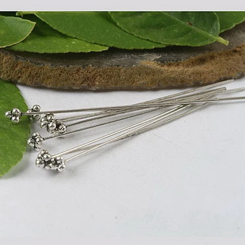 25HANDMADE Tibetan silver Head Pin W/ Unique head h0597 - Image 1 of 1