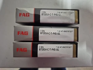 3 x FAG SPINDELLAGER B71914C.T.P4S.UL -NEU / OVP- - Bild 1 von 2