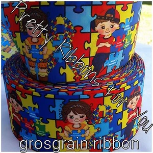 Autism Awareness 1,5" de ancho.. anuncio de 5 yardas - Imagen 1 de 1