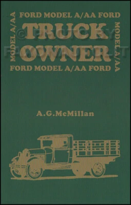 Libro de dueño de camioneta Ford modelo A AA 1928 1929 1930 1931 incluye 500 ilustraciones Foto 1 de 2