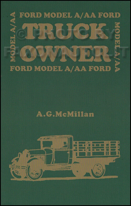 Libro de dueño de camioneta Ford modelo A AA 1928 1929 1930 1931 incluye 500 ilustraciones Foto 1 de 2