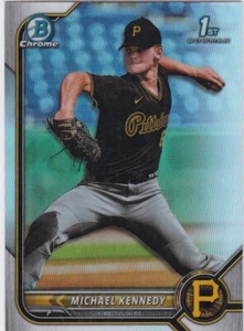 2022 Bowman Chrome Draft Refractor #BDC176 Michael Kennedy Pirates - Picture 1 of 1