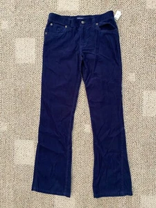 Polo Ralph Lauren Corduroy Pants Navy Blue Boot Cut Girls Size 16 - Picture 1 of 4