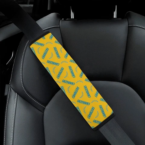 2pcs San Diego Chargers Car Seat Belt Pad Shoulder Pad Cover Comfortable Driving Cover