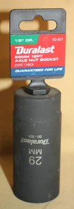 DURALAST 50-501 1/2" DRIVE 29MM 12 PT AXLE NUT SOCKET - NEW - Picture 1 of 1
