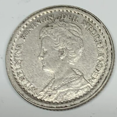 # C4980   NETHERLANDS    COIN,    TEN CENTS    1918 - Image 1 of 2
