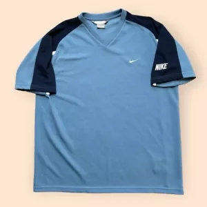 Vintage Nike Y2K Sportshirt Herren XL blau Vintage 2000er - Bild 1 von 3