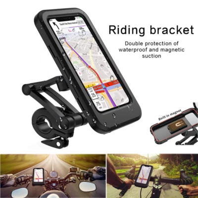 Bicycle Motorcycle Electric Bike Handlebar Waterproof Phone Case Mount Holder US - Image 1 of 4