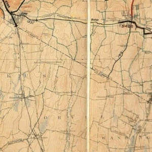 Vintage offizielle topographische Karte des Staates New York Smoking Ramapo Hillburn Suffern mit NJ - Bild 1 von 5