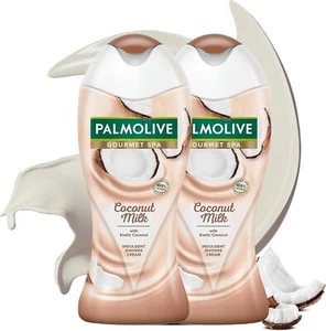 New Palmolive Gourmet Spa Coconut Milk Shower Cream 2 x 250 ml Free Shipping - Picture 1 of 4