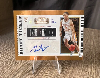 2019-20 Panini Contenders Draft Picks Draft Ticket #75 Grant Williams Auto 94/99 - Image 1 of 3
