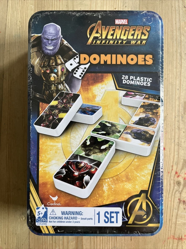 Marvel Avengers Infinity War Dominoes Collector's Tin 28 PCS 2-4 Players NEW - Image 1 of 1