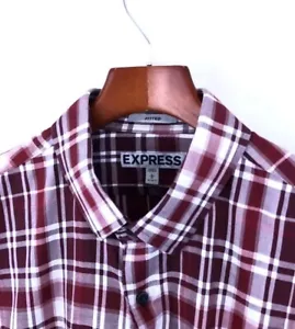 Express Men’s Casual Shirt 100% Cotton Button-Front Long Sleeve 16-16 1/2 - Picture 1 of 5