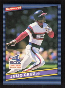 1986 Donruss #257 Julio Cruz Chicago White Sox - Picture 1 of 2