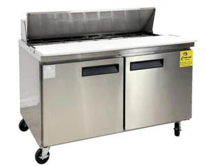 NEW 60" Commercial Refrigerator Prep Table Sandwich Salad Pizza NSF ETL - Picture 1 of 13
