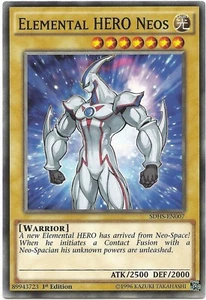 Tarjeta común Yu-Gi-Oh Elemental HERO Neos SDHS-EN007 1a edición nueva - Imagen 1 de 3